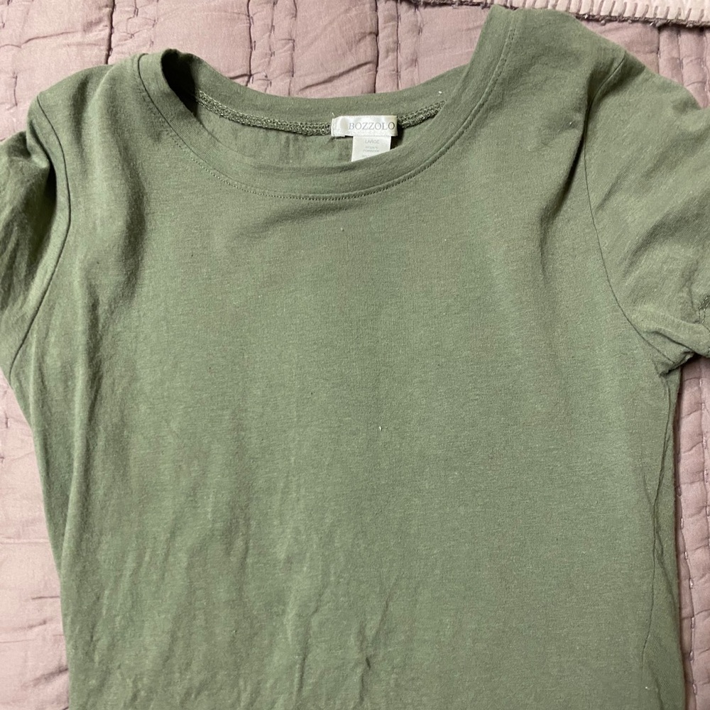 Green crop top